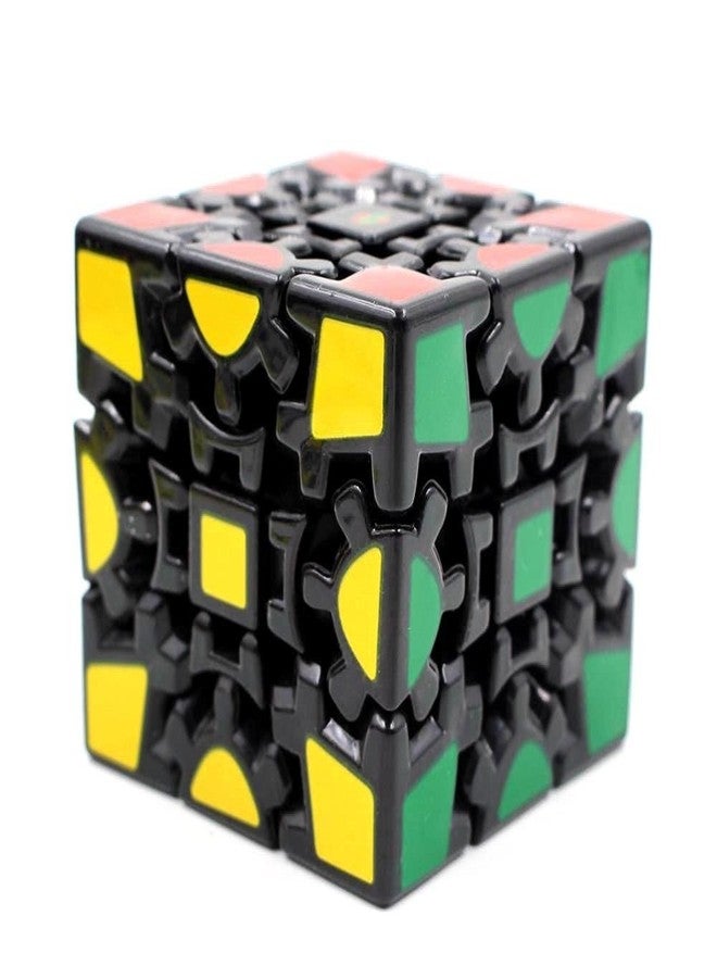 HAWKISTER Gear Cube Black 3X3 Stickerless High Speed Magic Cube Puzzle, Black, For Kid - Image 1
